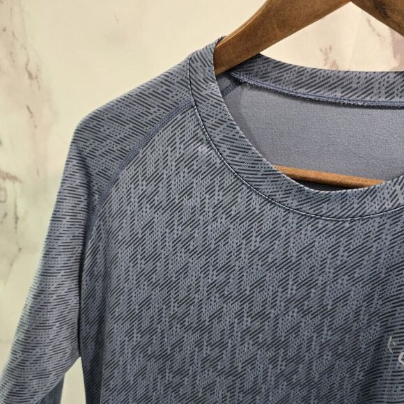 Tesla Shirt Mens XL Blue Long Sleeve Breathable Active Performance Whicking - Picture 2 of 9